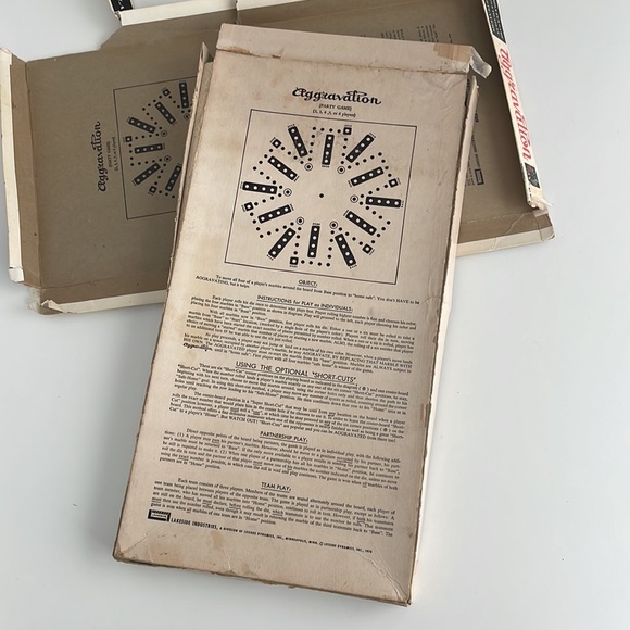 [ Vintage Retro 1970s Board Game Pieces - 70s Family Night - Aggravation Box ] - Picture 5 of 6